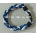 hot sale braided titanium bangle/wristband/bracelet for sport